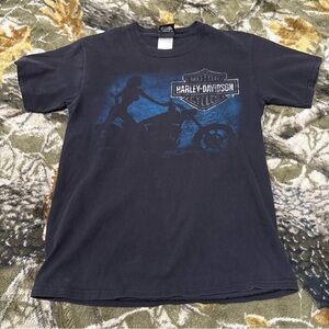 Vintage Harley Davidson Motercycle Girl Shirt Harley Davidson Of Anaheim Shirt